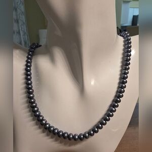 GENUINE CULTURED PEACOCK PEARLS 16 INCHES Sterling silver 925 clasp